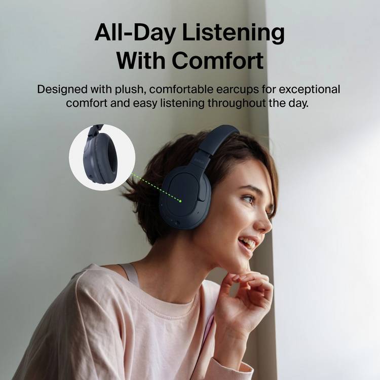 Belkin SoundForm Surround over-ear wireless headphones Navy - British product