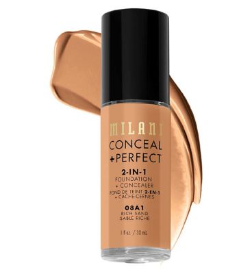 Milani Conceal + Perfect 2-In-1 Foundation GOODS Boots 08A1 Rich  