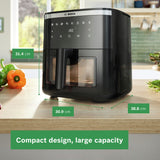 Bosch Series 6 air fryer 7.2L black (British brand)