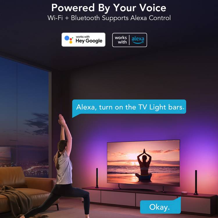 Govee TV light bar twin pack, UK version