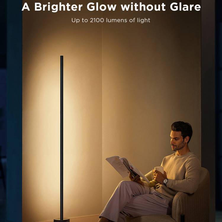 Govee Lyra RGBIC corner floor lamp with speaker black, imported from the UK