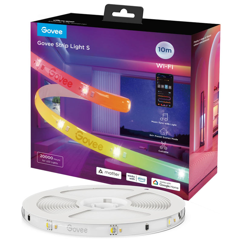 Govee RGBIC strip light with epoxy coating 10m, imported from the UK