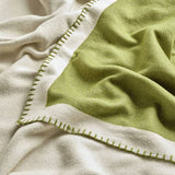 Habitat blanket stitch throw green 125x150cm, UK version