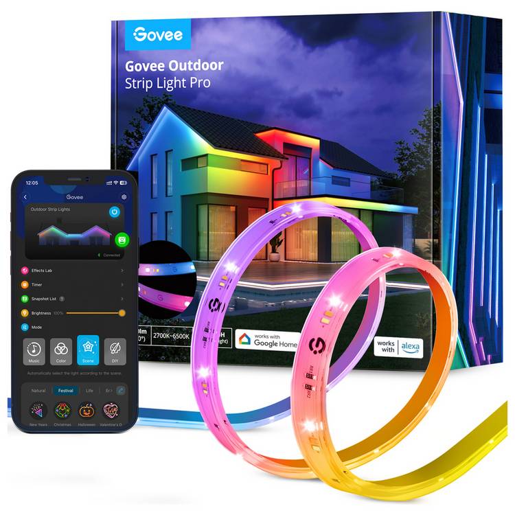 Govee RGBICWW Outdoor Lightstrip Pro 10m (British brand)