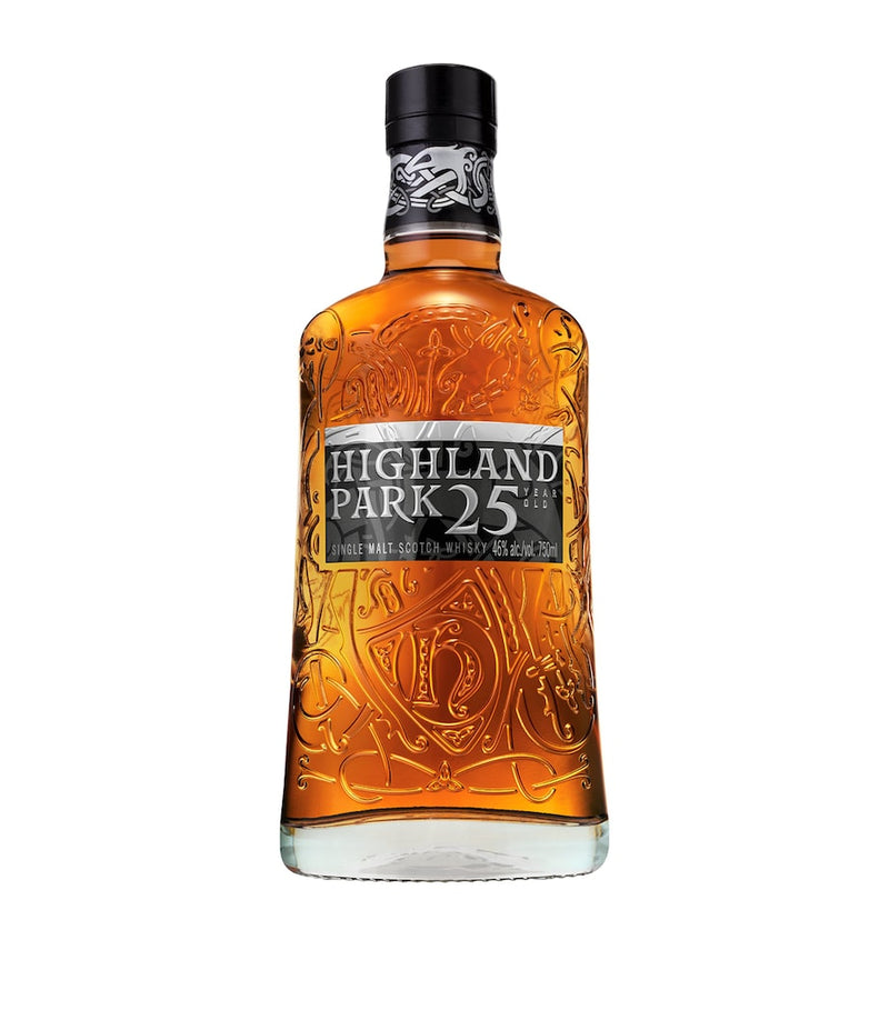 Highland Park 25-Year-Old Single Malt Scotch Whisky 70cl bottle, UK version