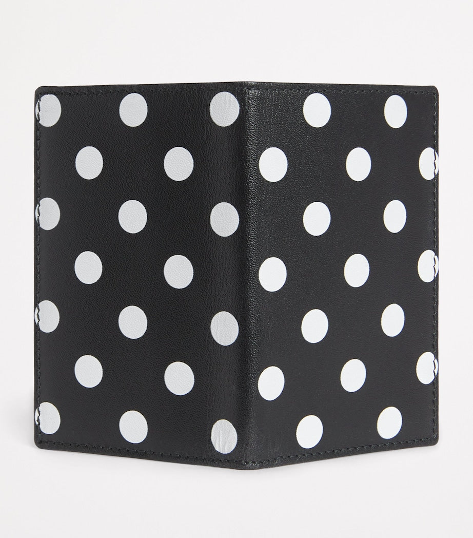 CDG Leather Polka-Dot Card Holder (British brand)