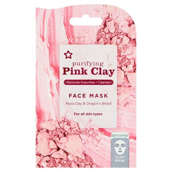 Superdrug Pink Clay Face Mask 15ml GOODS Superdrug 15ML  