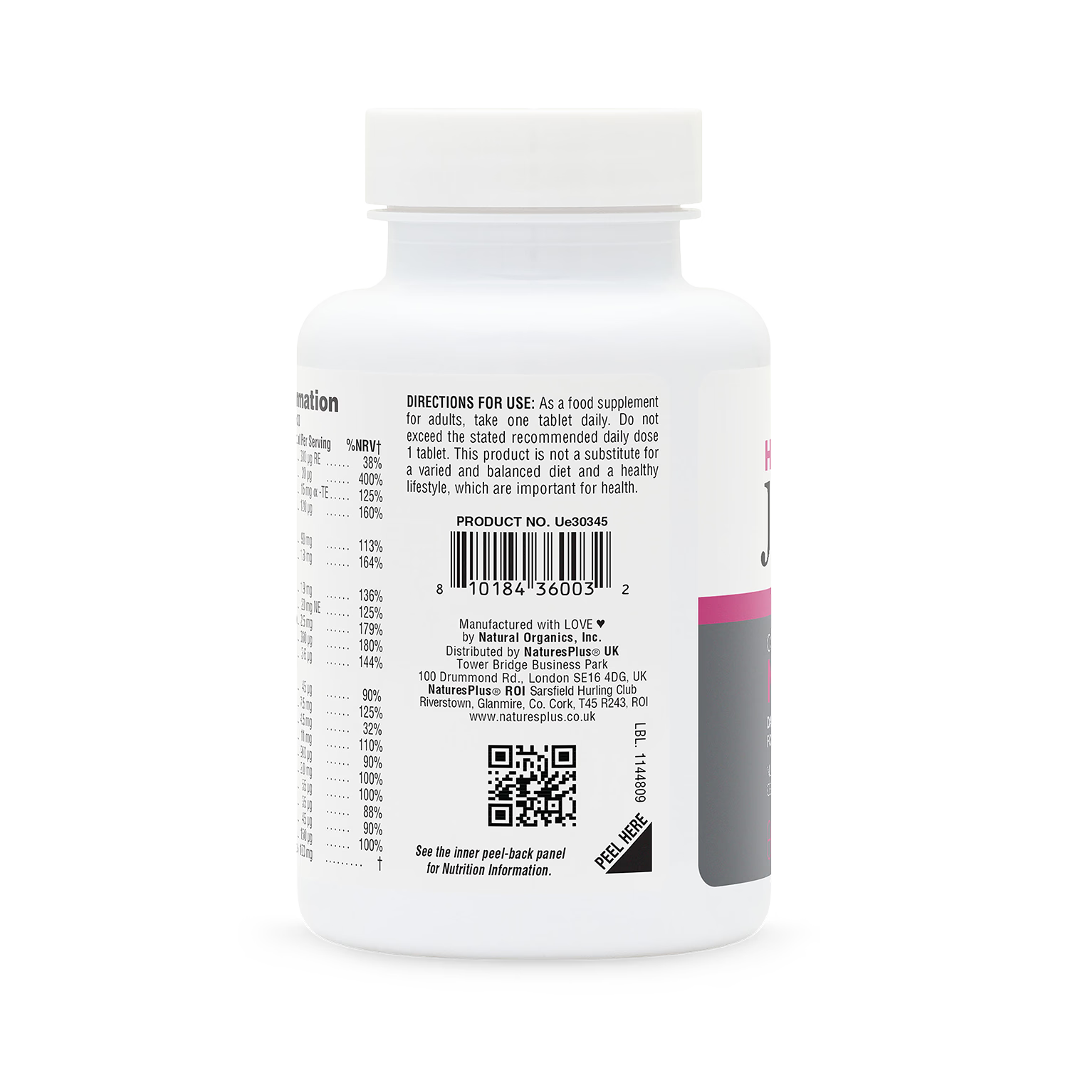 NaturesPlus Her Journey women's multivitamin 30 tablets, imported from the UK