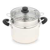 Soup pot with steamer 22cm - British product
