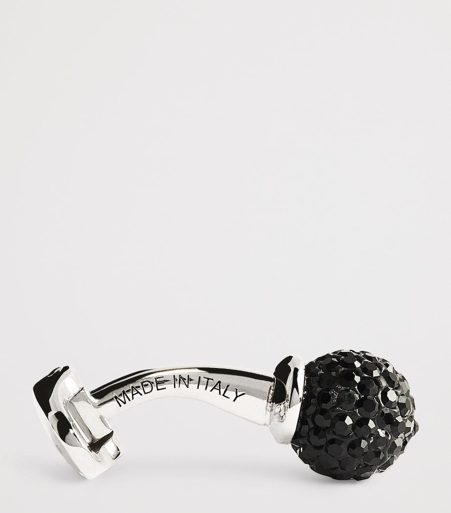 Giorgio Armani sterling silver embellished cufflinks, imported from the UK