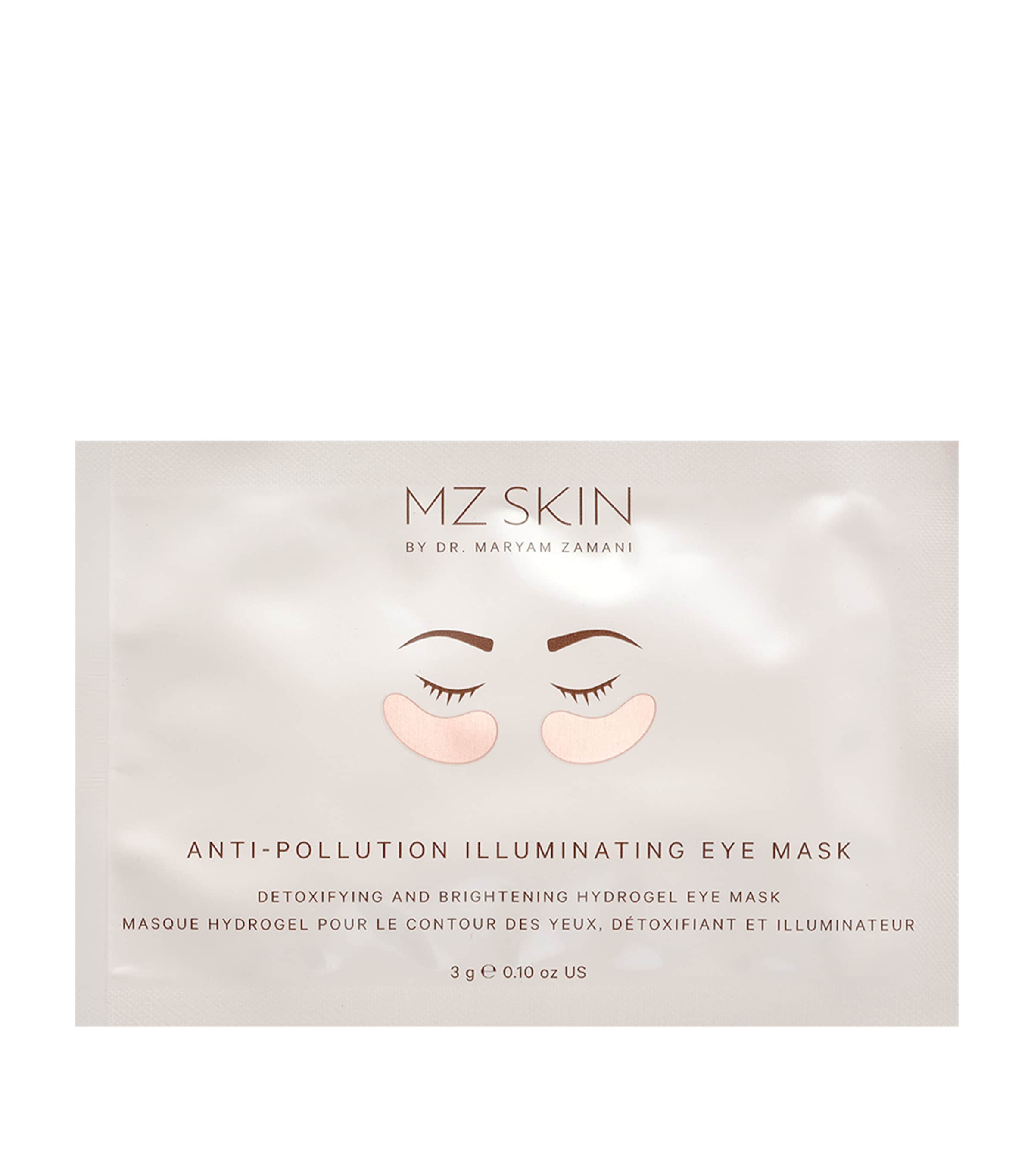 MZ Skin anti-pollution illuminating eye sheet mask 5x3g, imported from the UK
