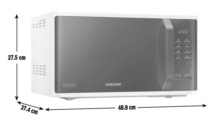 Samsung 800W Standard Microwave MS23K3513AW - White GOODS Argos