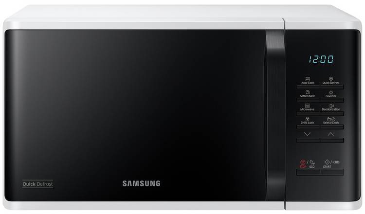 Samsung 800W Standard Microwave MS23K3513AW - White GOODS Argos