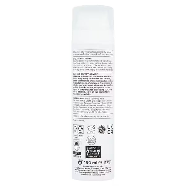 B. Men Sensitive Shave Gel 190ml - British product