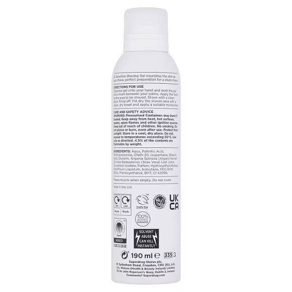 B. Men Sensitive Shave Gel 190ml - British product