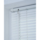 Little Black Book basswood white Venetian blind 60cm, UK version