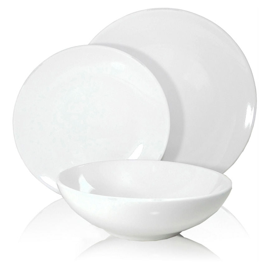 George Home Basic White Dinner Set GOODS ASDA   