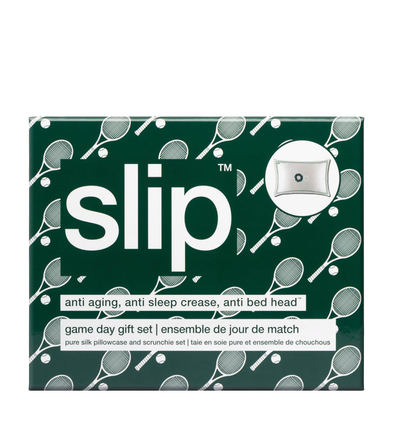 Slip Mulberry Silk gift set pillowcase and scrunchies, imported from the UK