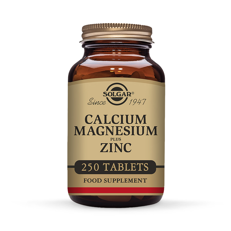Solgar Calcium Magnesium Zinc Tablets 250 (British brand)