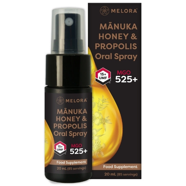 Melora Manuka Honey and Propolis Throat Spray, UK version