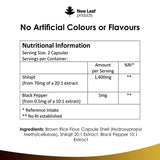 New Leaf Shilajit capsules 1400mg 60% fulvic acid 120 caps (British brand)