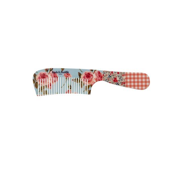 Rock & Ruddle Pink Gingham Handle Comb