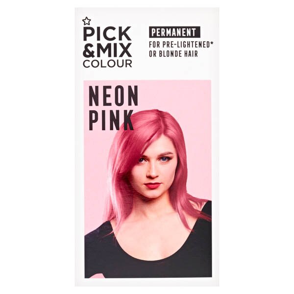 Superdrug Pick & Mix Permenant Hair Dye Denim Neon Pink GOODS Superdrug   