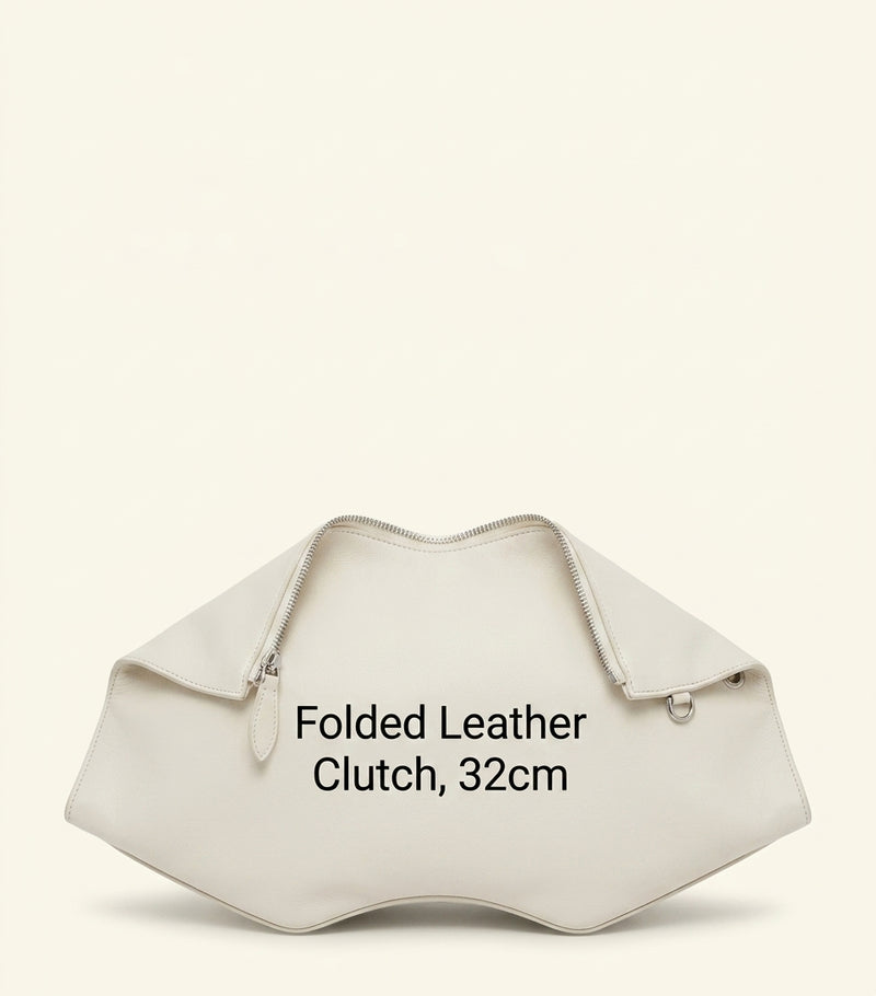 McQueen cracked metallic leather Manta pouch, UK version