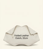 McQueen cracked metallic leather Manta pouch, UK version