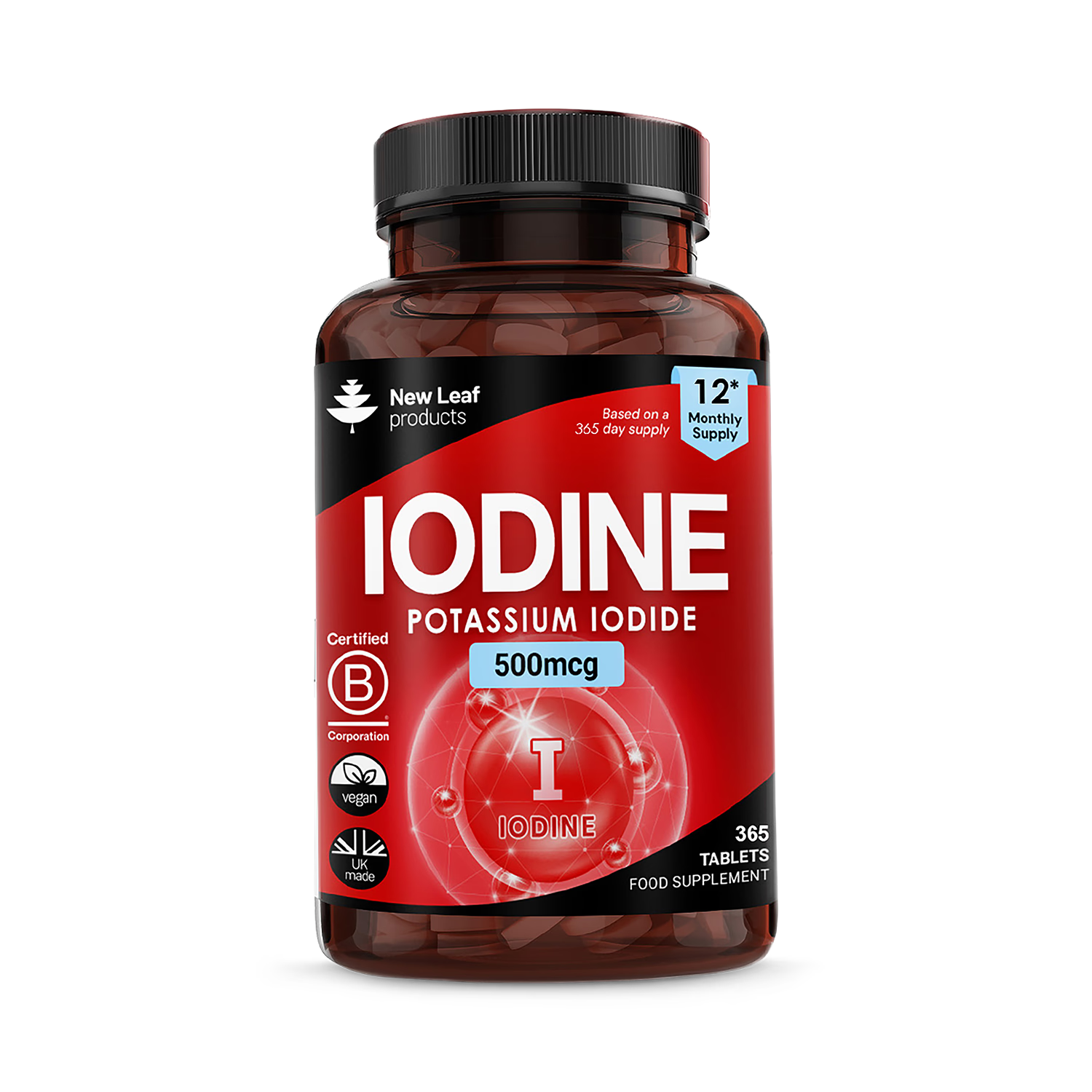 New Leaf Products Iodine Tablets 365, UK version