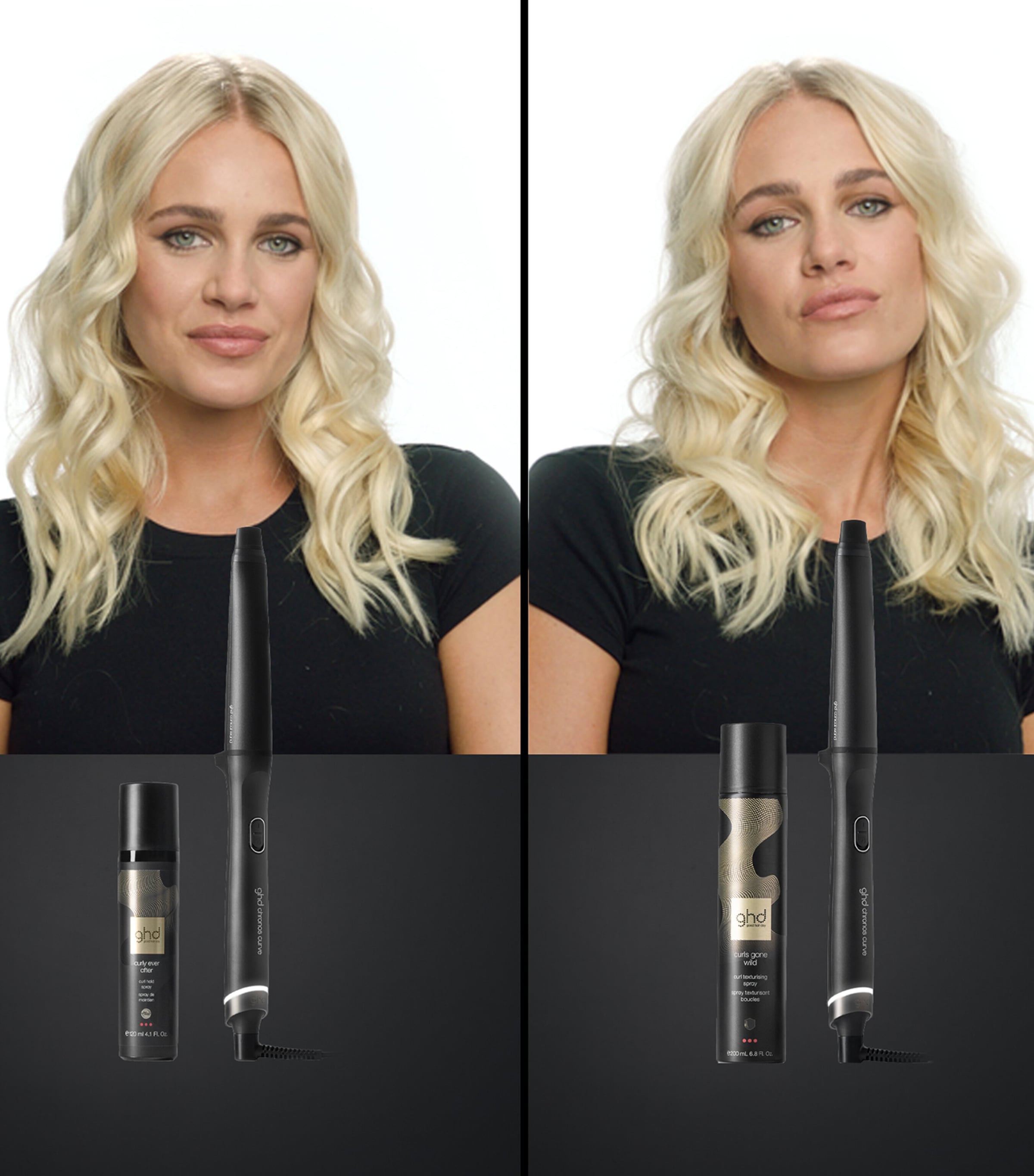 ghd Chronos Curve conical wand hair curler 28-23mm, UK version