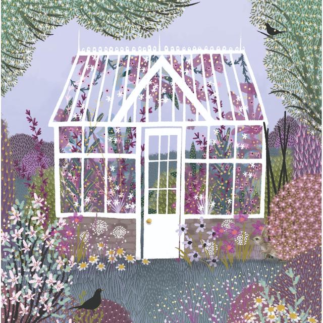 Greenhouse Scene Blank Card