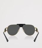 Versace Medusa Piloten-Sonnenbrille mit Metallrahmen (britische Marke)