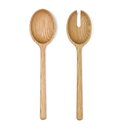 Harrods The Conran Shop Oak Istria Salad Servers Set of 2- Buy online at McGrocer