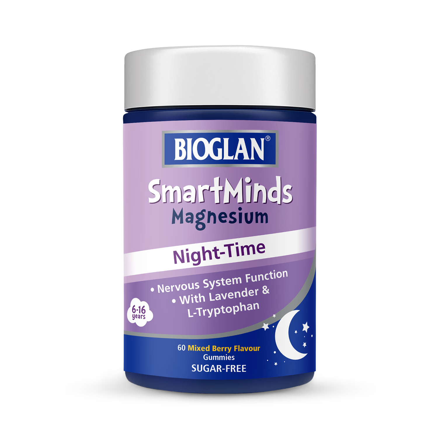 Bioglan SmartMinds Magnesium Night-Time gummies 60 count - British product