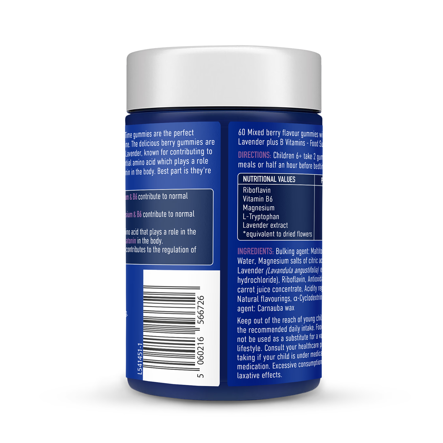 Bioglan SmartMinds Magnesium Night-Time gummies 60 count - British product