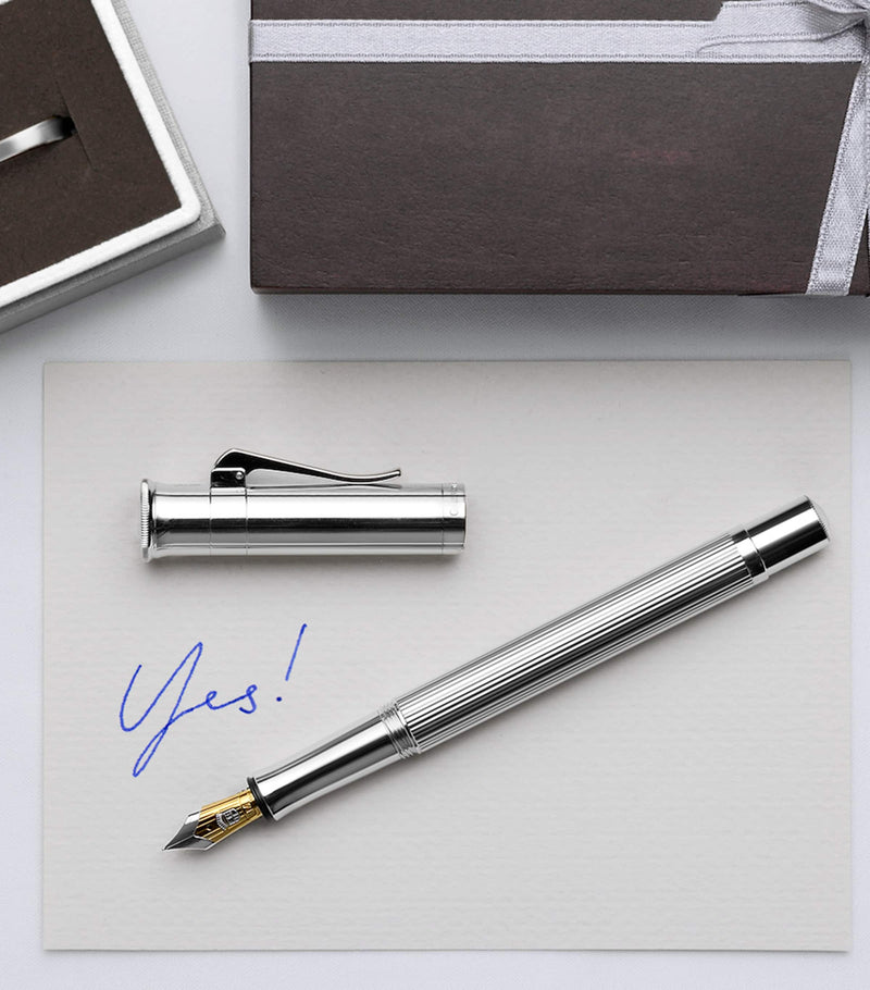 Graf von Faber-Castell Platinum-Plated Classic fountain pen, UK version