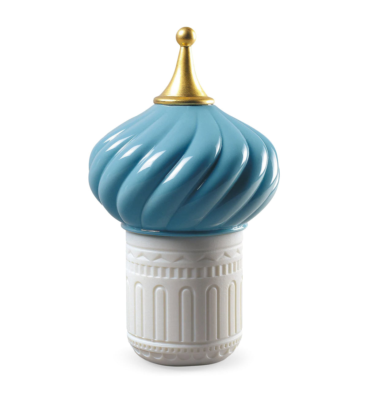 Lladró Turquoise Spire scented candle 200g, UK version