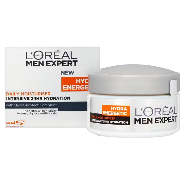 L'Oreal Paris Men's Moisturiser Hydra Energetic 50ml, UK version