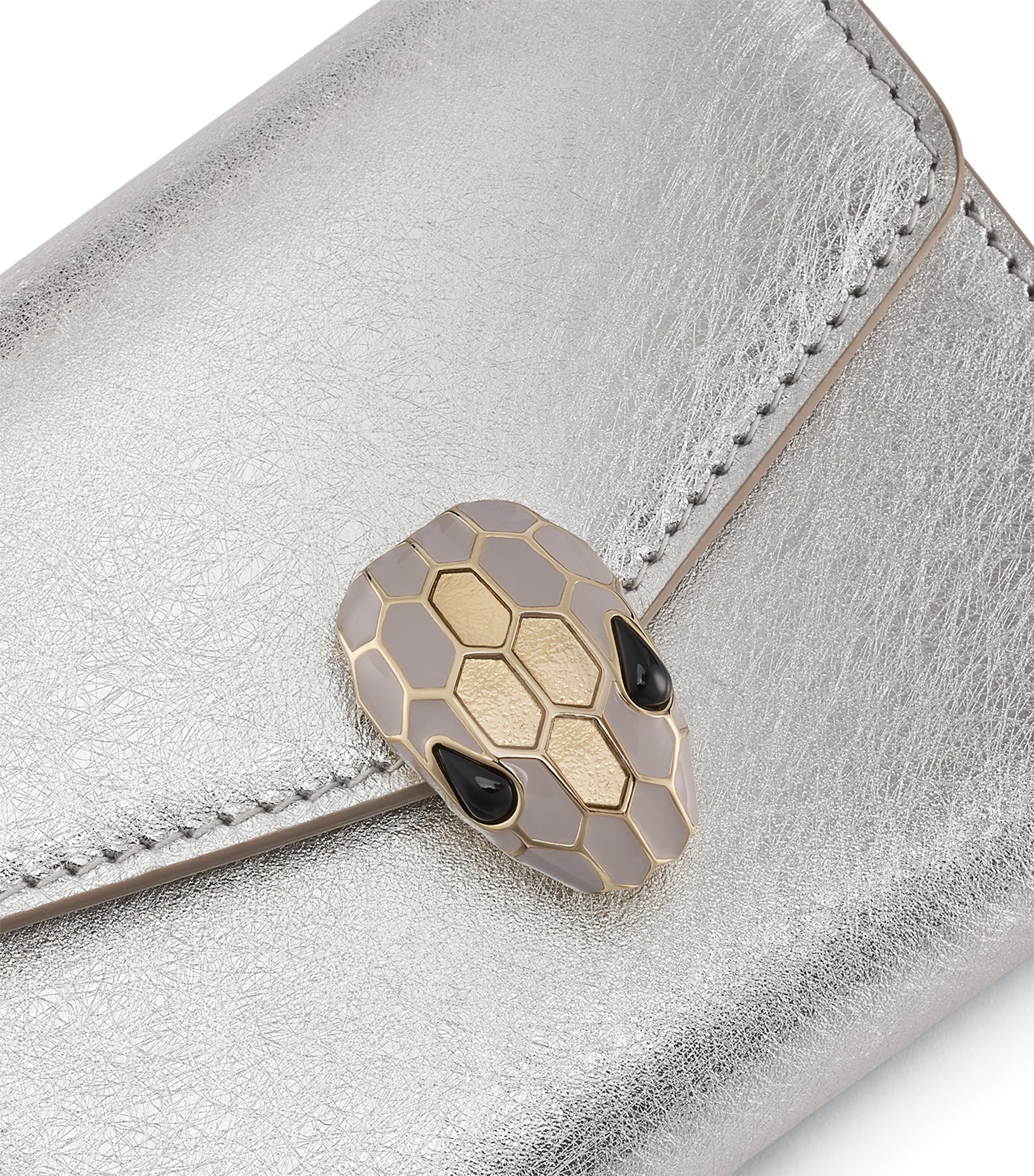 Bvlgari Serpenti Forever trifold wallet in calfskin leather, UK version