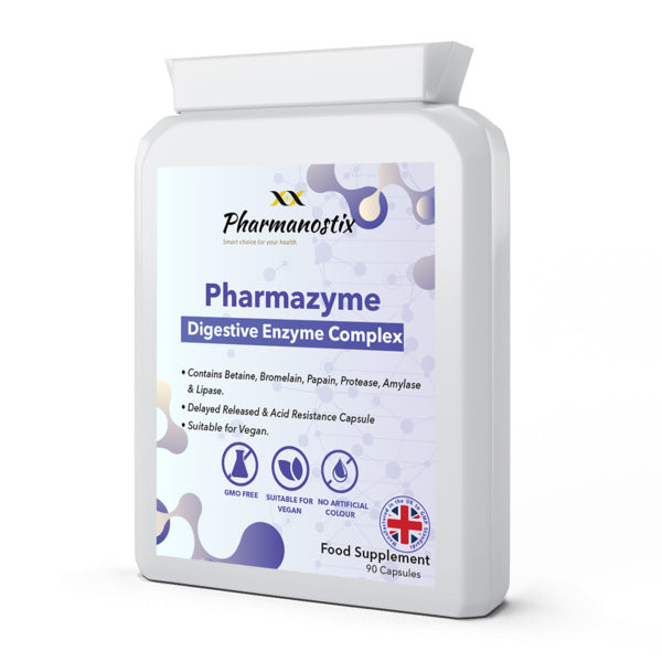 Pharmanostix digestive enzymes 90 capsules, UK version