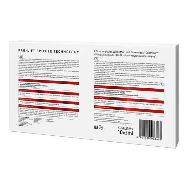 Apis lifting ampoules DMAE and conotoxin 10x3ml (British brand)