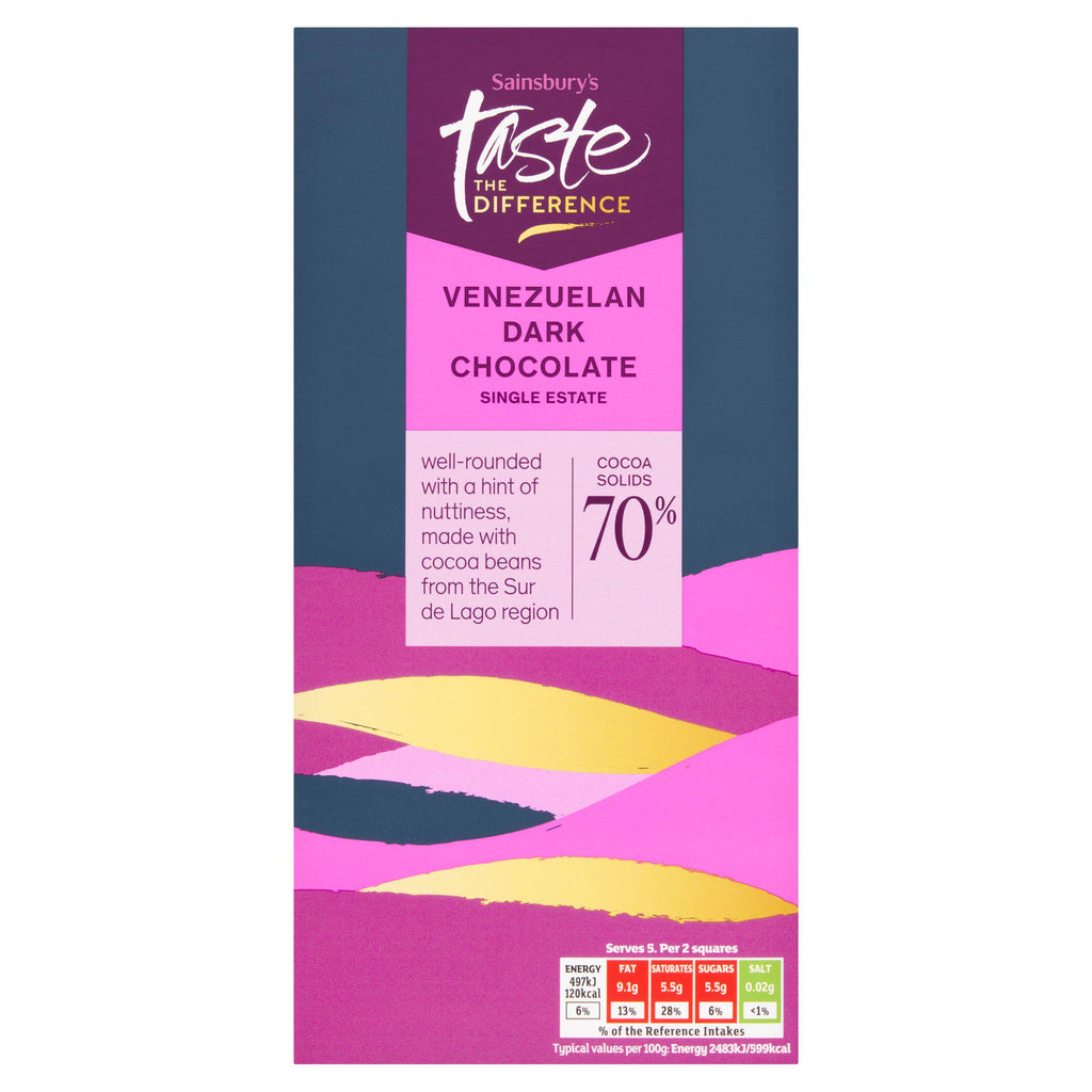 Sainsbury's Venezuelan 70% Dark Chocolate, Taste the Difference 100g