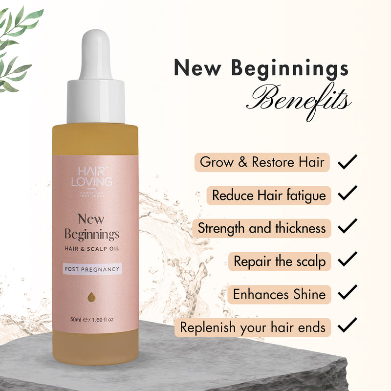 New Beginnings fragrance free hair and scalp oil, UK version