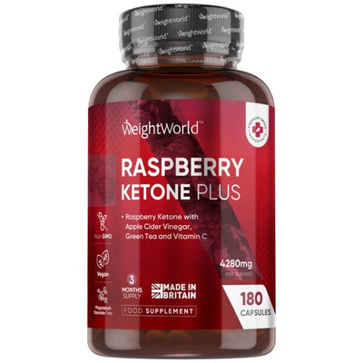 Superdrug WeightWorld Raspberry Ketone Plus 4280mg Vegan Dietary Supplement - 180 Capsules- Buy online at McGrocer