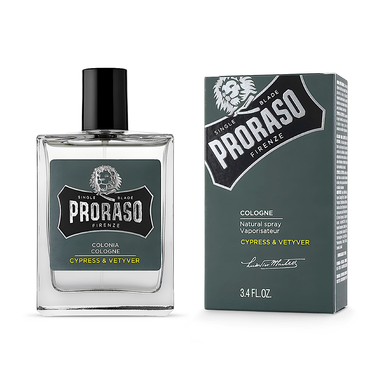 Proraso cologne Cypress & Vetyver 100ml, imported from the UK