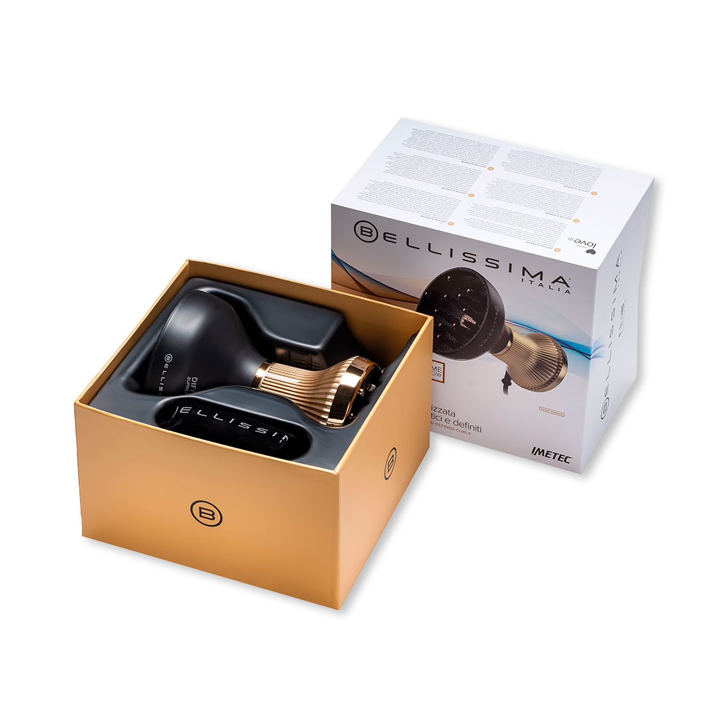 Bellissima Italia Diffon Supreme hot air diffuser for curls (British brand)
