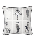 Carousel Design Fashion Illustration Cushion with Feather Down Filling 50cm x 50cm