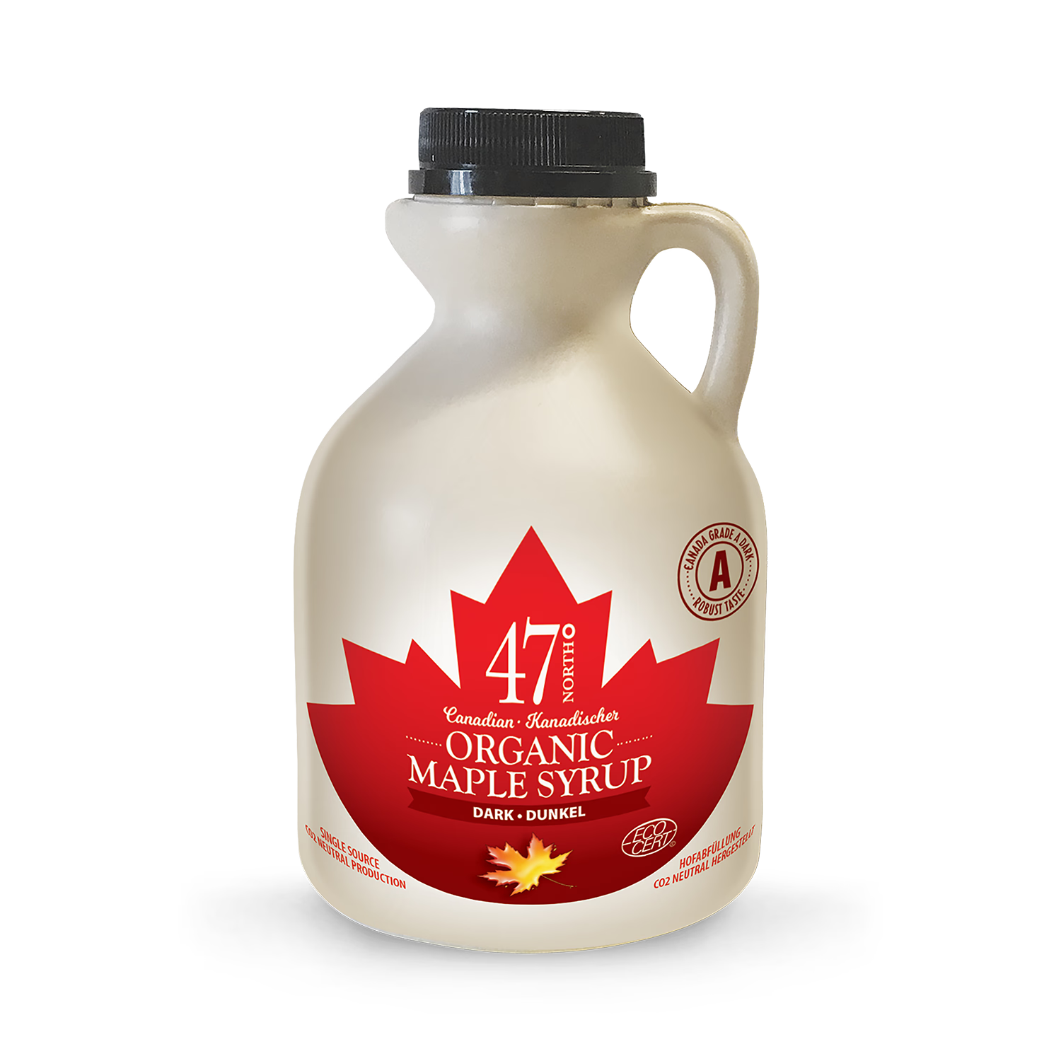 47° North Grade A Dark Robust maple syrup 500ml - British product