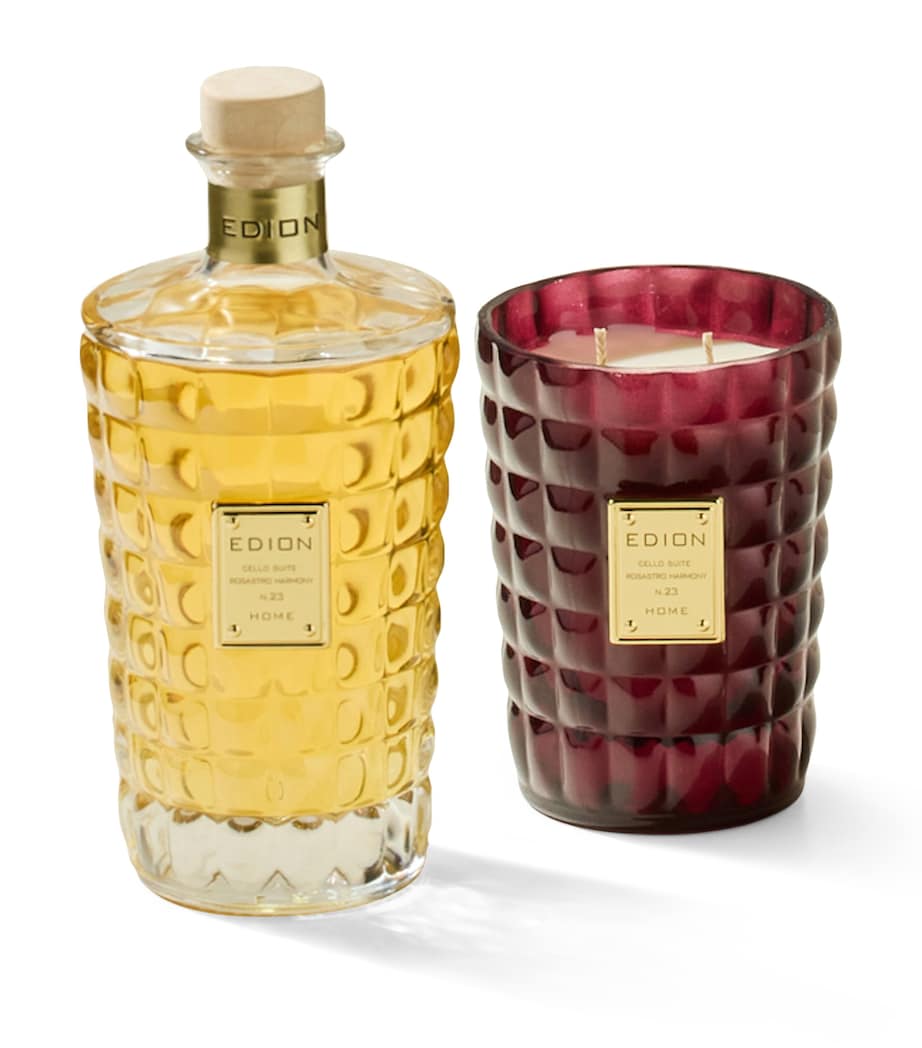 EDION Rosastro Harmony diffuser and candle set - British product